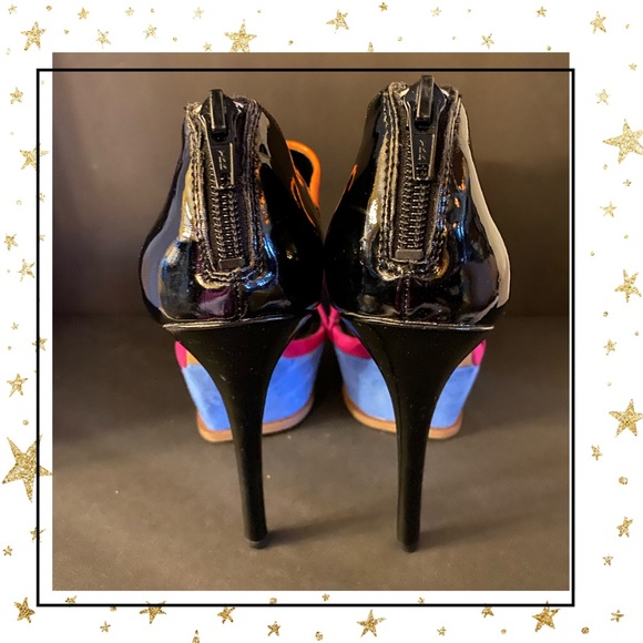 Sole Society Patent Suede Platform Heels 5 - Picture 6 of 7